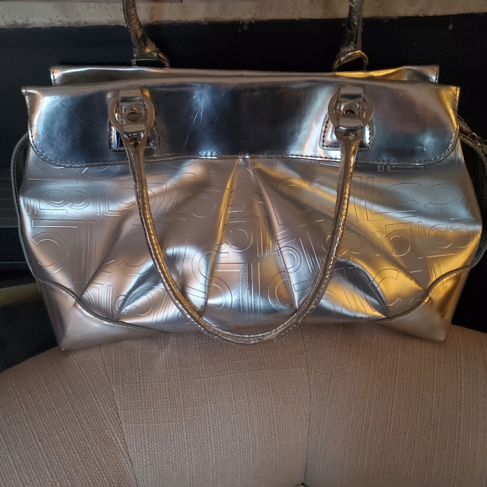 Liz Claiborne silver handbag
